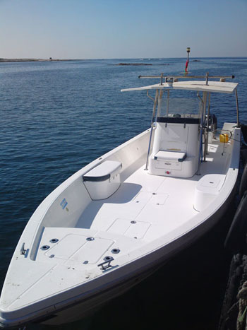 Barca per battute di pesca, Isole sud Oman